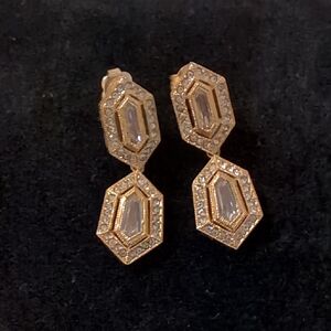 Gold And Diamond Earring